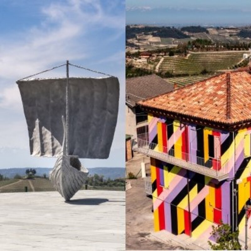 Inauguration des œuvres à Neviglie et Roddino